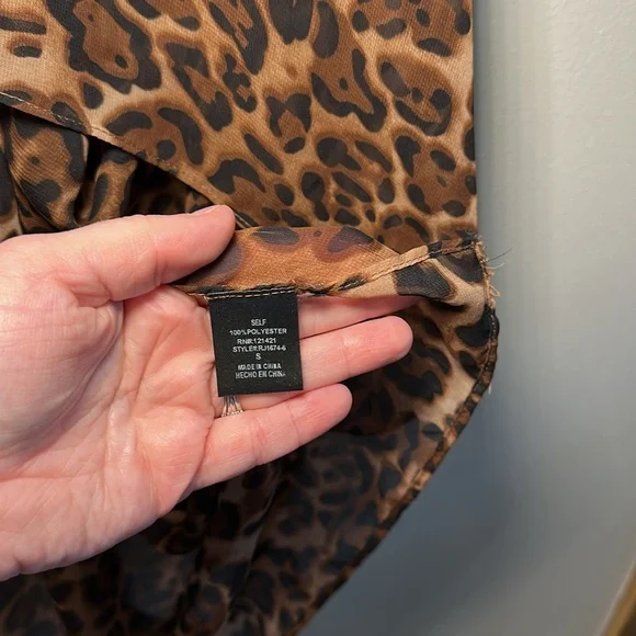 Women’s Oversized Animal Cheetah Leopard Print Duster Kimono - Picture 3 of 6